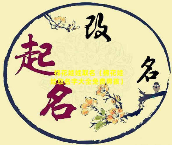 棉花娃娃取名（棉花娃娃取名字大全免费男孩）